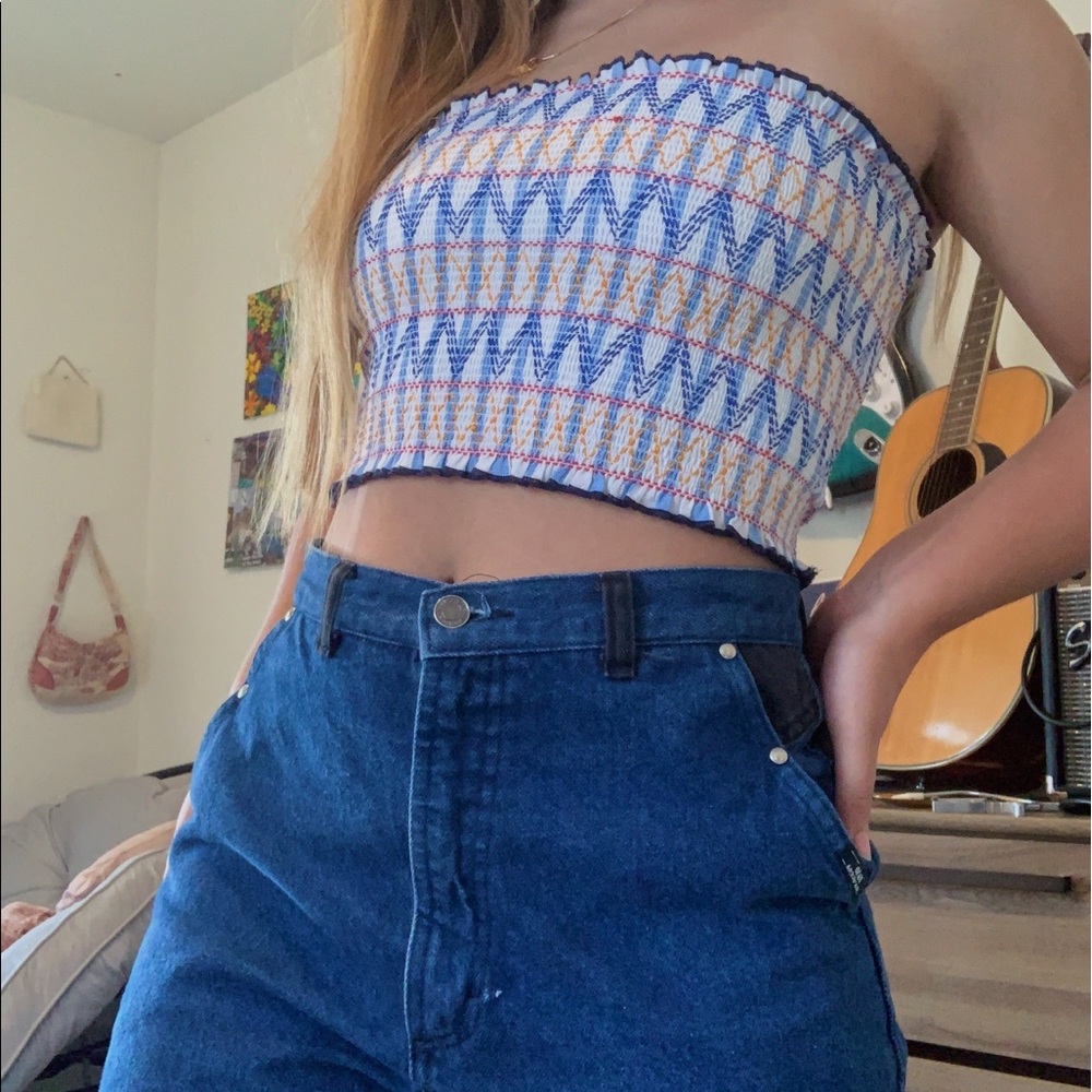 Multicolored tube top